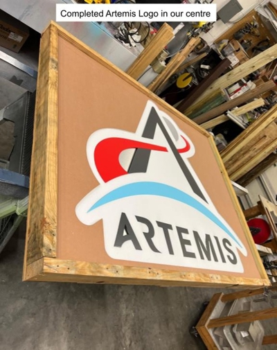 Custom Logo Fabrication - NASA Project Photo